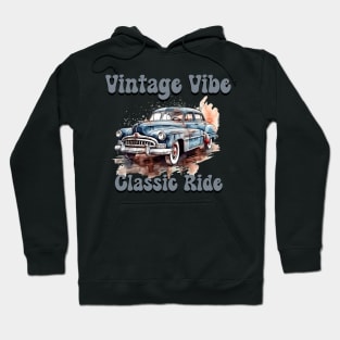 retro car Vintage vibe classic ride Hoodie